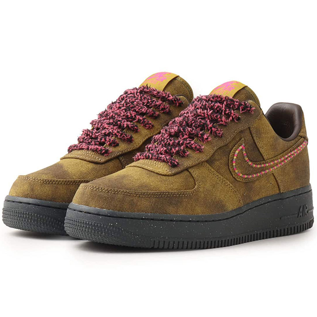ナイキ エア フォース 1 NIKE AIR FORCE 1 デザートモス/ミッドウェストゴールド/バロックブラウン/フィアスピンク IO4474-300