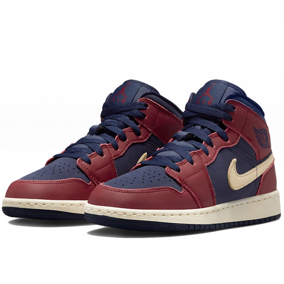 ナイキ エア ジョーダン 1 ミッド SE NIKE J AIR JORDAN 1 MID SE チームレッド/チームレッド/ペールアイボリー/ペールバニラ IO7551-600