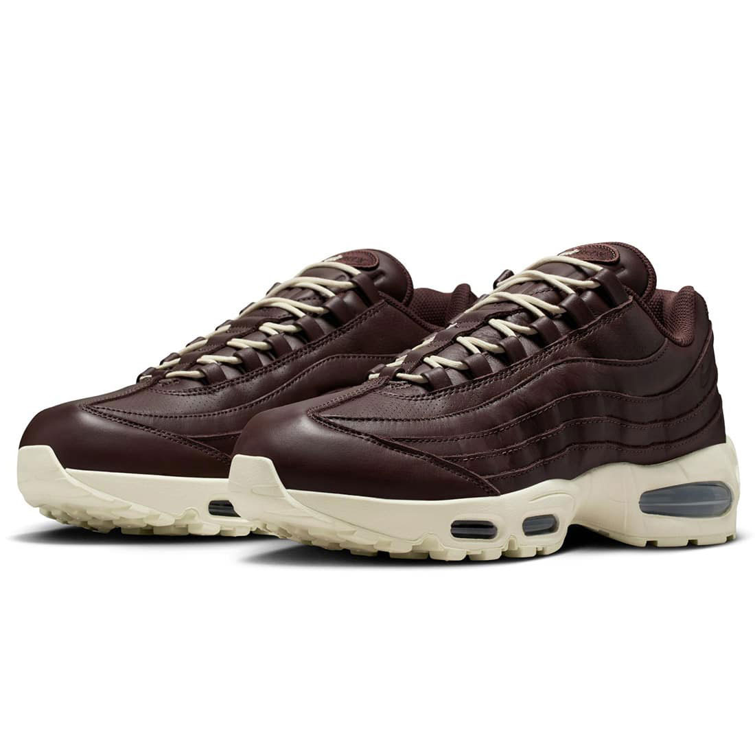 ナイキ 大気圏 マックス 95 ビッグ 砂上の楼閣 なめし革 NIKE AIR MAX 95 BIG BUBBLE LEATHER バロック赤銅色/黒いこと/ココナツ乳汁 IM0696-200