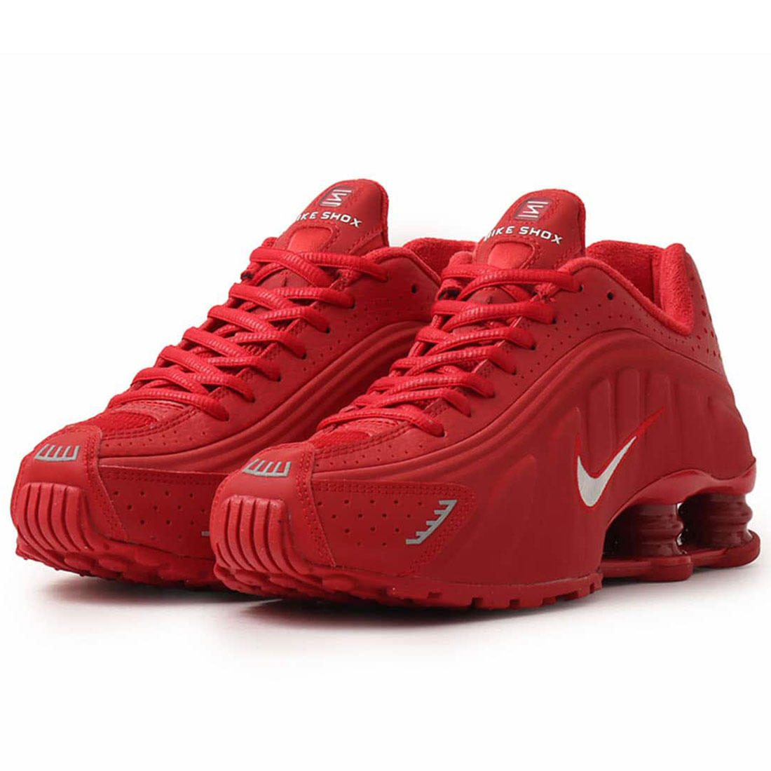 ナイキ ショックス R4 NIKE SHOX R4 体育館赤いこと/メタリックシルバー IQ0608-687