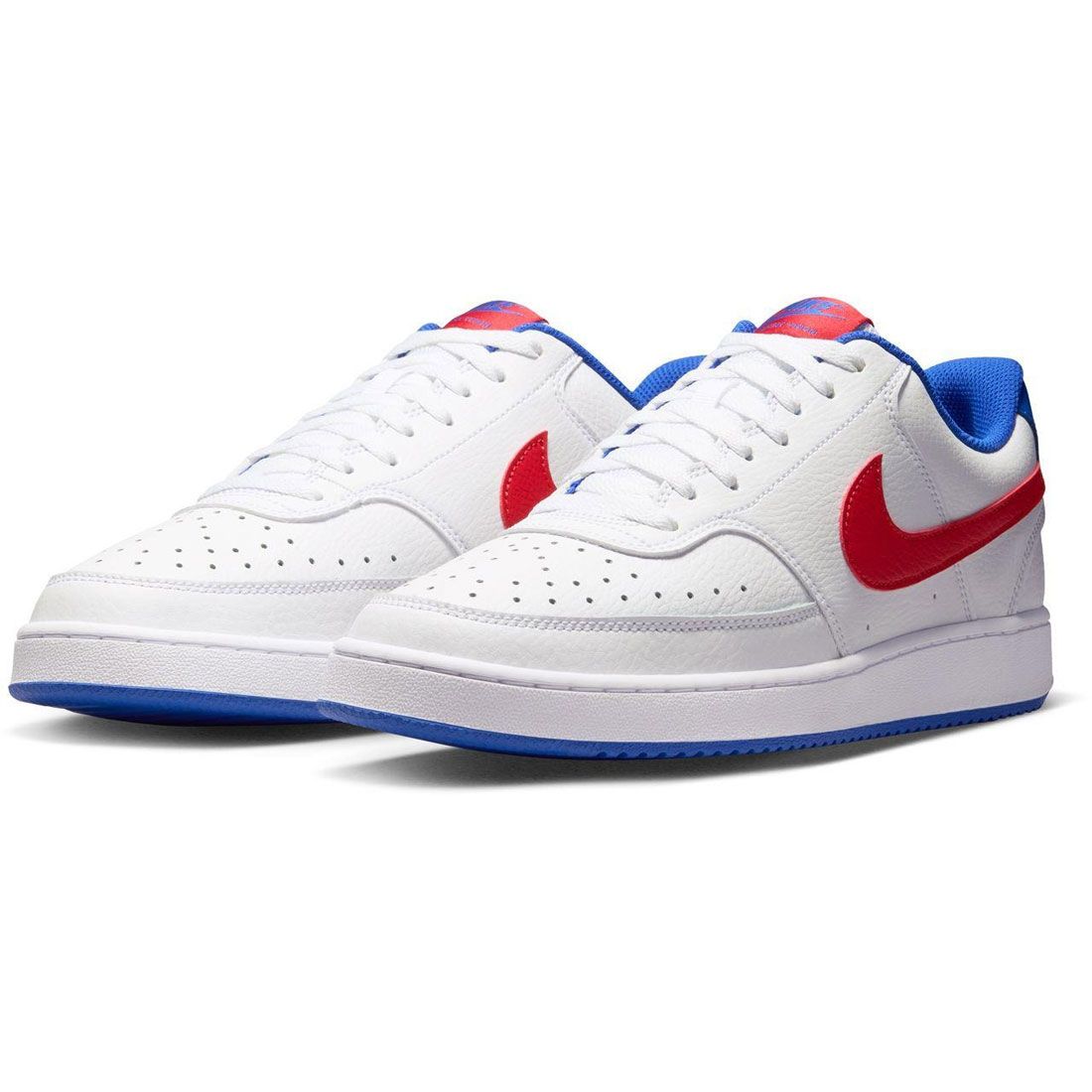 ナイキ 厚地の外套 視力 置き目 NIKE COURT VISION LO 白いこと/ユニバーシティレッド/青色 DB5945-161