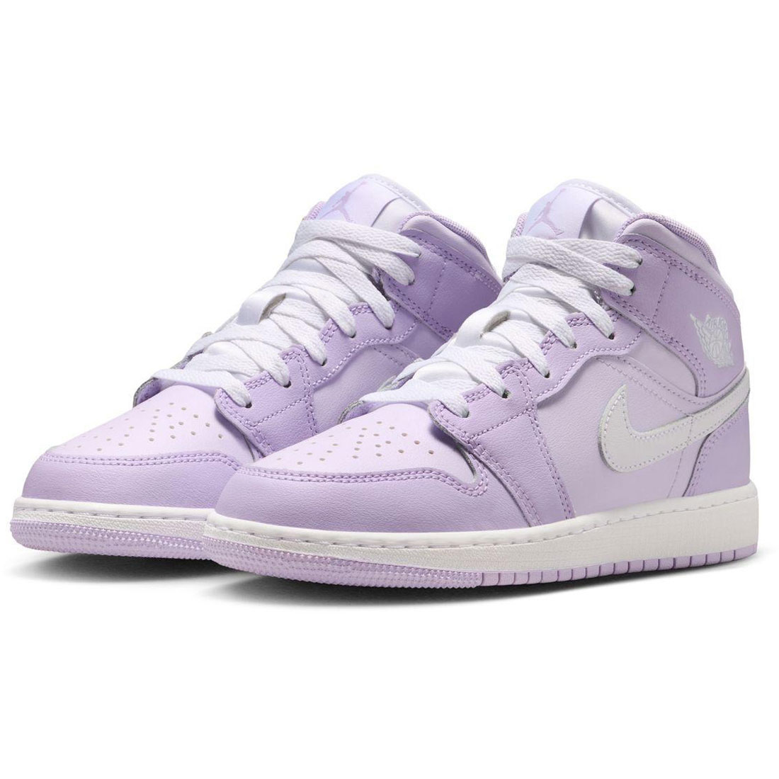 ナイキ ジョーダン 1 ミッド GS NIKE J JORDAN 1 MID GS パープル/白いこと DQ8423-502