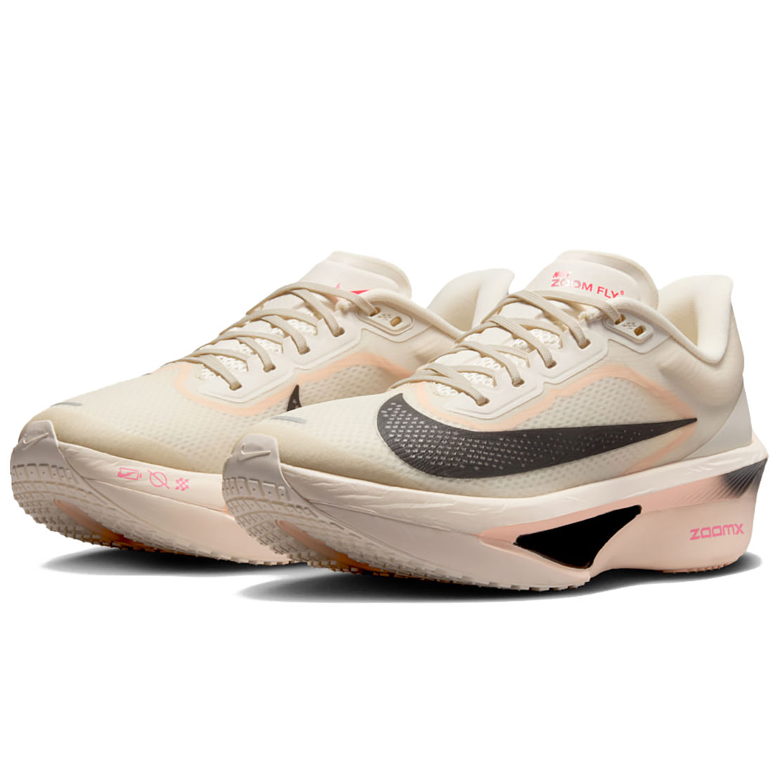 ナイキ ズーム フライ 6 NIKE W ZOOM FLY 6 ペールアイボリー/クリムゾンティント/セイル/ブラック FN8455-102｜シューズナッツ 14,327円