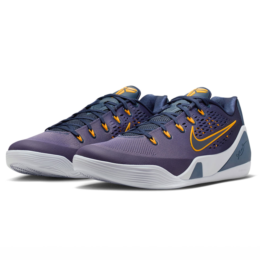 ナイキ コービー 9 エリート 置き目 EM 労働者階級トロ NIKE KOBE 9 ELITE LOW EM PROTRO サンダーブルー/オレンジ色/薄墨色/デイブレイク IH1401-401