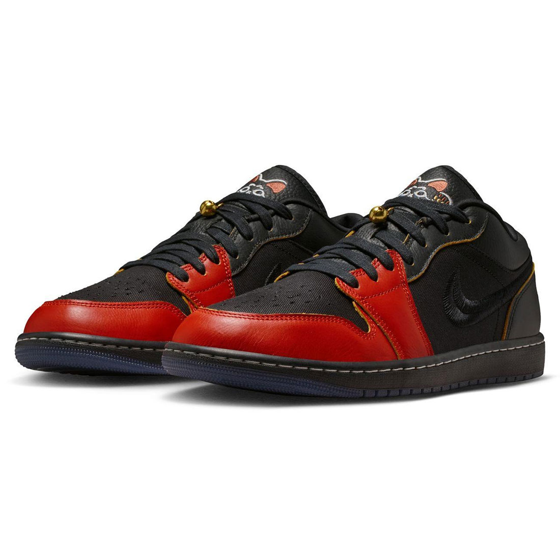 ナイキ エア湖 ジョーダン 1 置き目 SE NIKE AIR JORDAN 1 LOW SE 黒いこと/火竜赤いこと IQ3460-010
