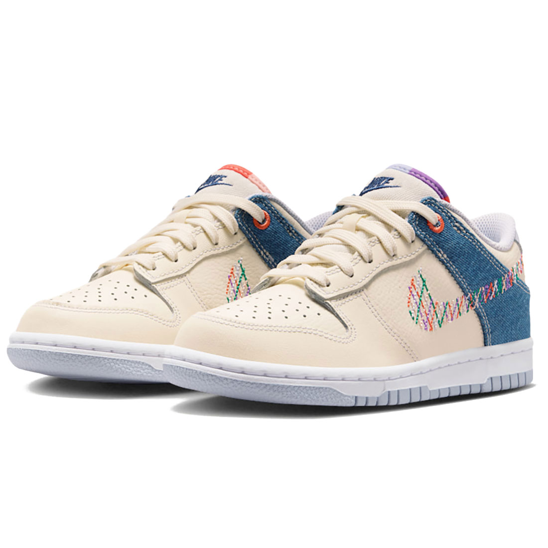 ナイキ ダンク ロー NIKE J DUNK LOW ソフトパール/ブルーデニム/ミッドナイトネイビー/マルチカラー IR1825-022