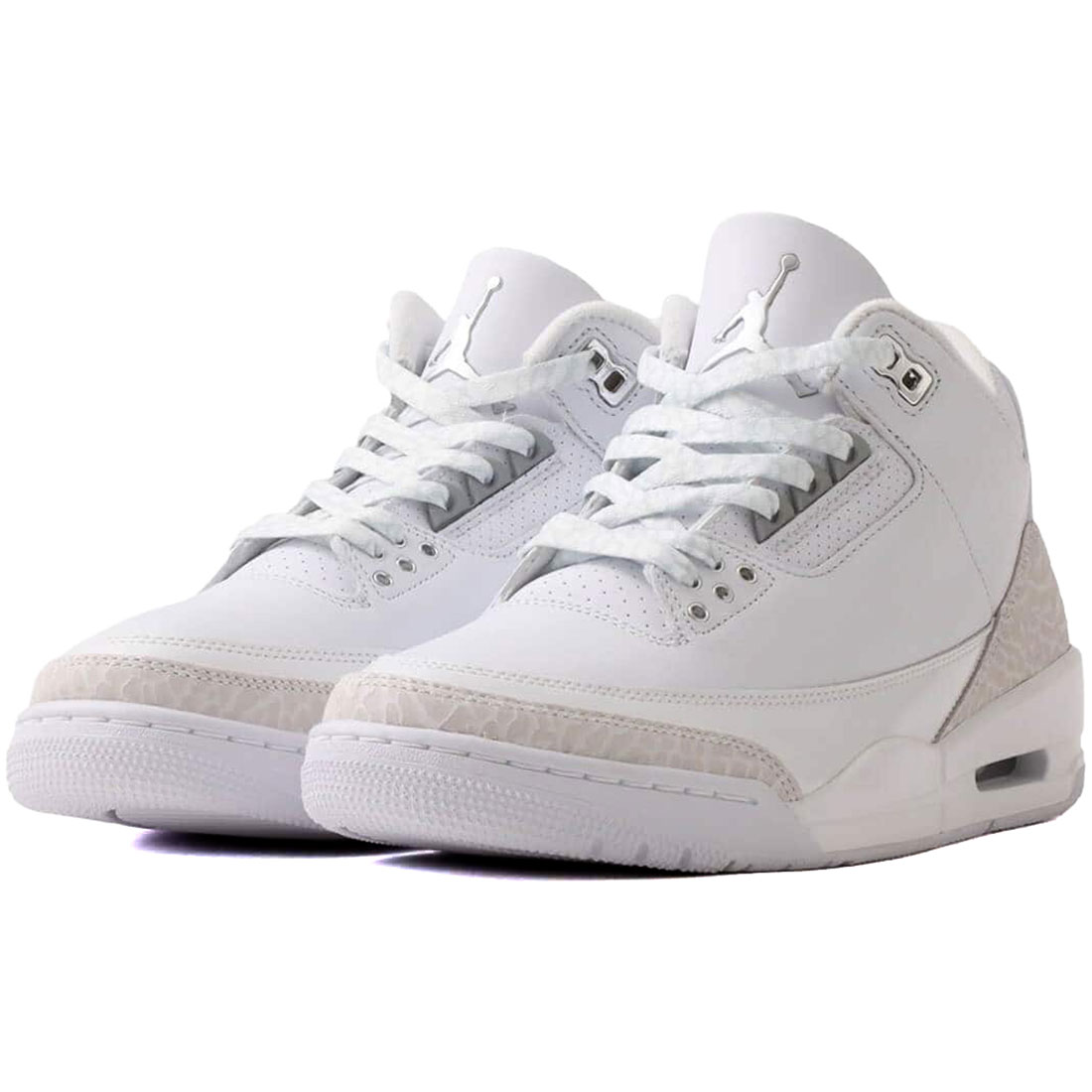 ナイキ エア湖 ジョーダン 3 レトロ NIKE AIR JORDAN 3 RETRO 白いこと/メタリックシルバー CT8532-111