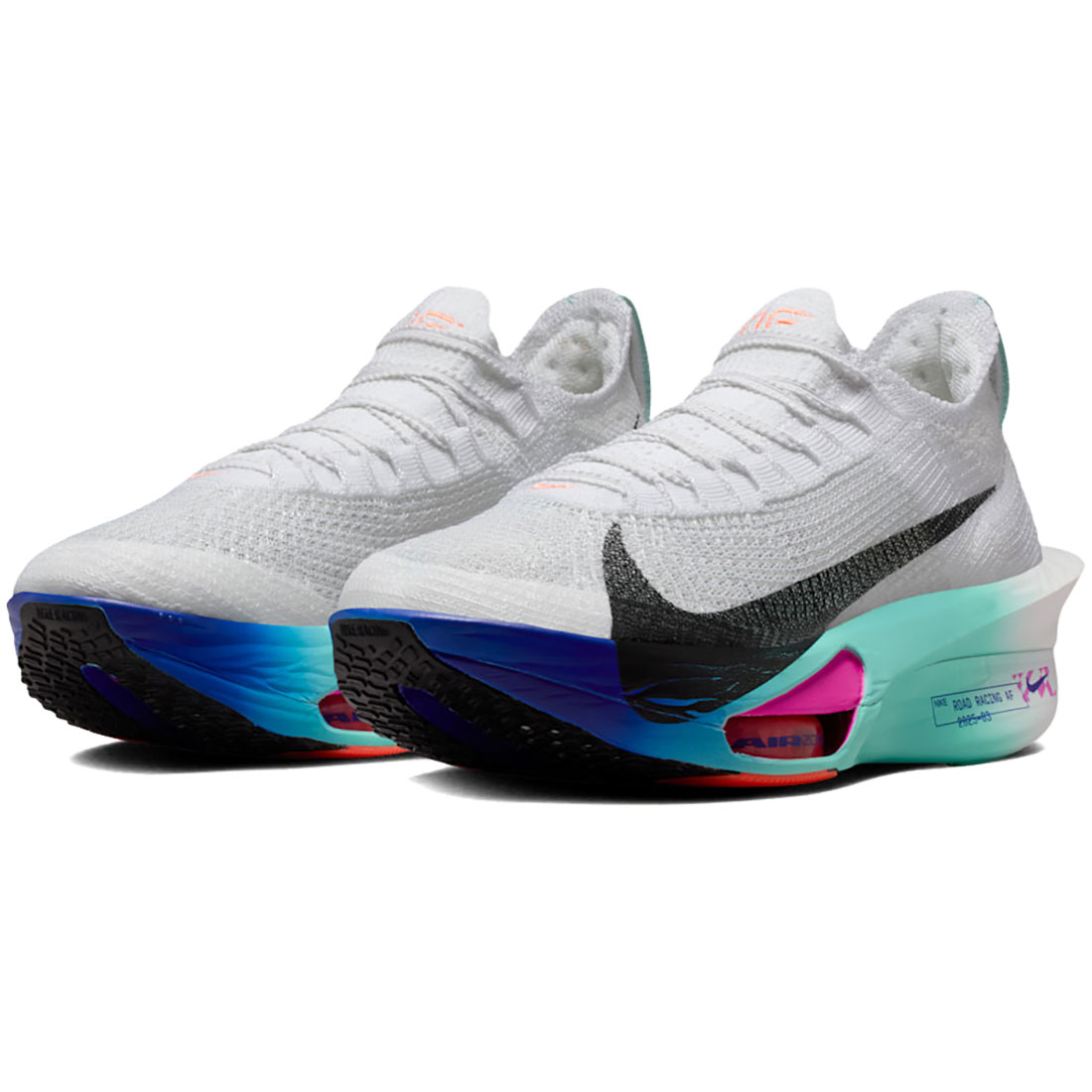 ナイキ アルファフライ 3 NIKE W ALPHAFLY 3 ホワイト/ハイパーターコイズ/コンコルド/ブラック FD8315-104｜シューズナッツ