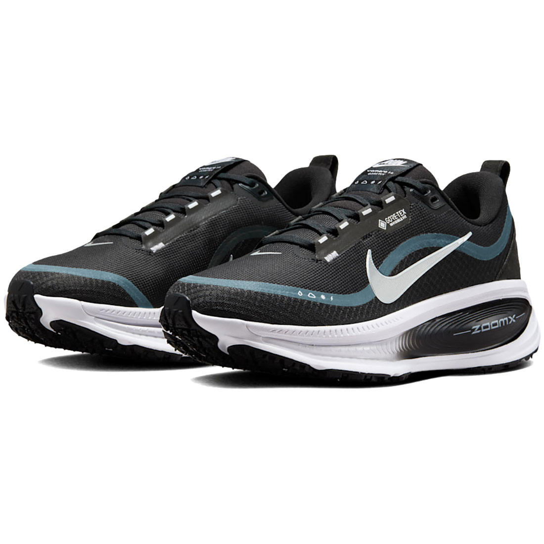 ナイキ ボメロ 18 ゴア-テックス NIKE W VOMERO 18 GORE-TEX ブラック/アンスラサイト/ホワイト/メタリックシルバー HQ7002-002
