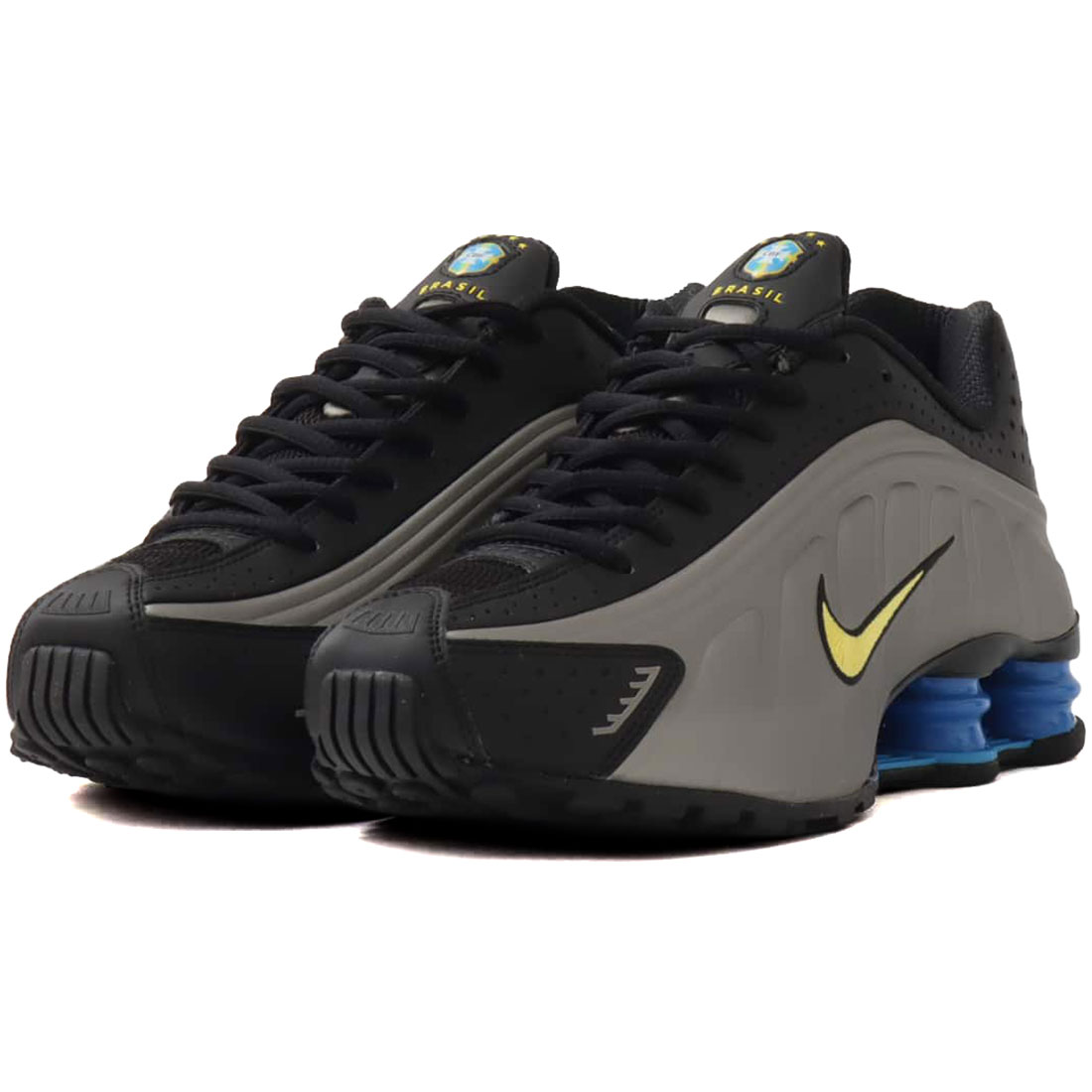 ナイキ ショックス R4 NIKE SHOX R4 黒いこと/メタリックピューター/ライトフォトブルー/カナリア IO8134-001