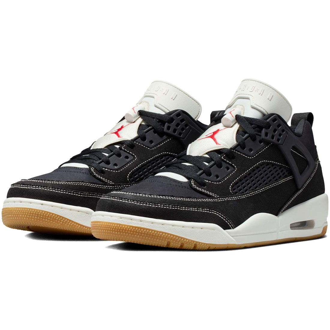 ナイキ ジョーダン スパイジーク ロー NIKE JORDAN SPIZIKE LOW ブラック/ユニバーシティレッド/ガムミディアムブラウン/セイル IR2012-001｜シューズナッツ