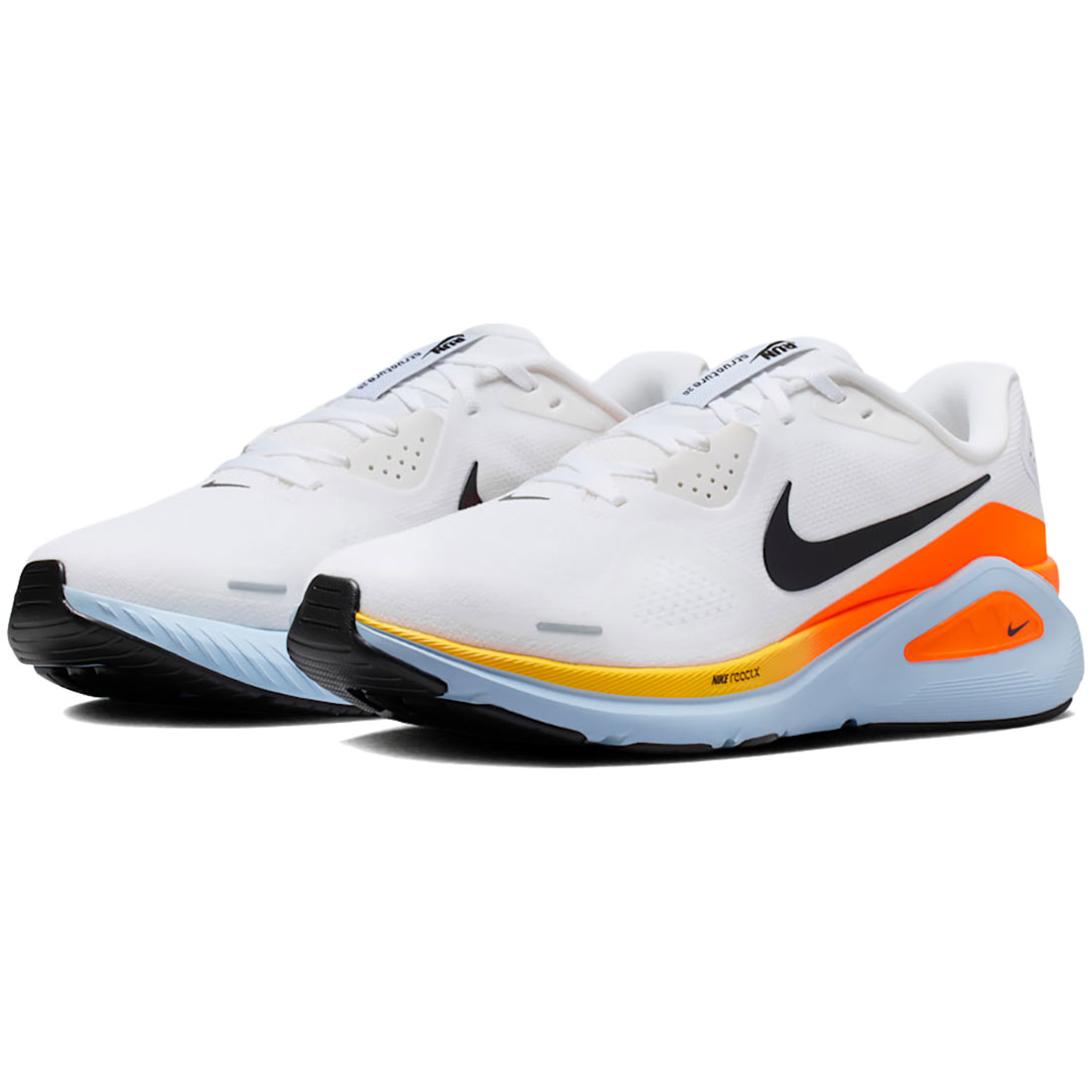 ナイキ ストラクチャー 26 NIKE STRUCTURE 26 ホワイト/ハイドロジェンブルー/トータルオレンジ/ブラック HJ1102-107｜シューズナッツ