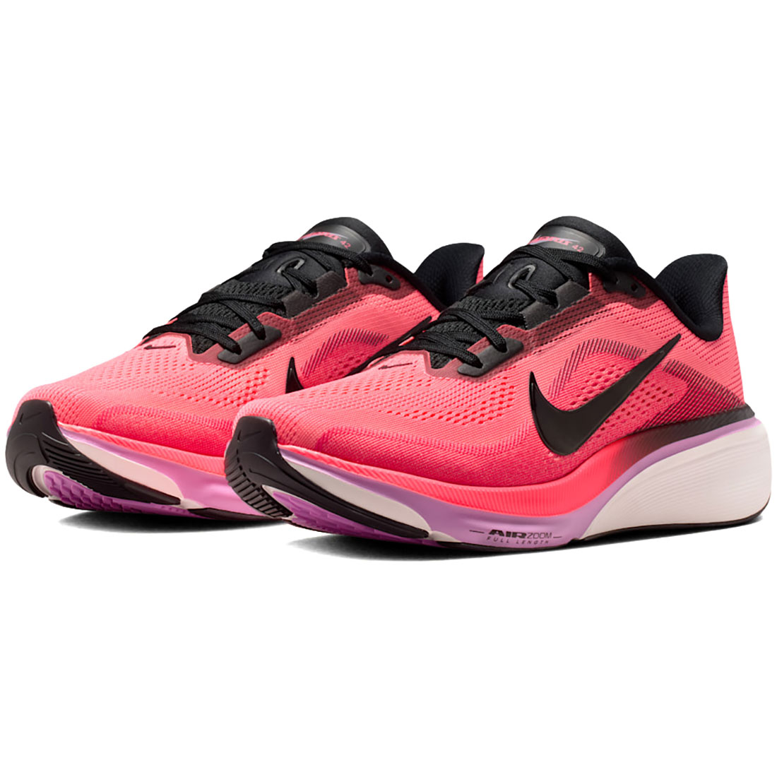 ナイキ ペガサス 42 NIKE W PEGASUS 42 ラバグロー/フラッシュクリムゾン ライトマゼン /ブラック IB1881-602｜シューズナッツ