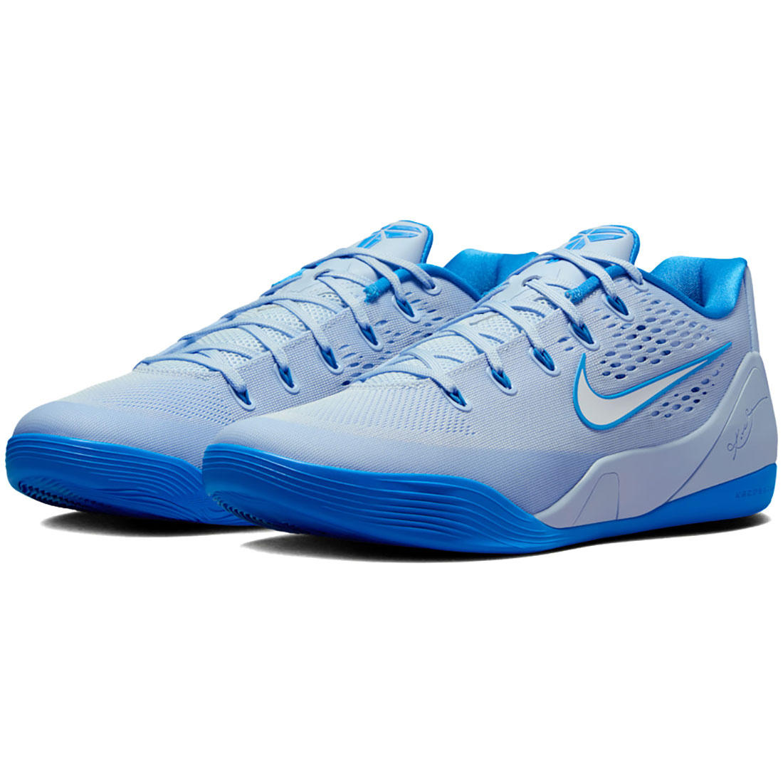 ナイキ コービー 9 エリート 置き目 EM 労働者階級トロ NIKE KOBE 9 ELITE LOW EM PROTRO ハイドロジェン ルー/白いこと/ライトフォトブルー IH1401-402
