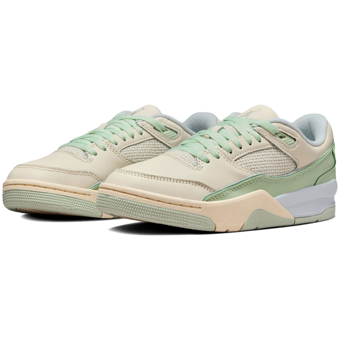 ナイキ ジョーダン 飛行 厚地の外套 NIKE W JORDAN FLIGHT COURT ペールアイボリー/佇まい/メリンス/ジェイドオーラ FZ9854-107