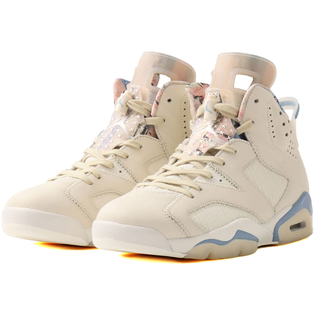 ナイキ エア湖 ジョーダン 6 レトロ NIKE AIR JORDAN 6 RETRO ペールアイボリー/マルチ色つや/細工物青碧/白いこと IR7255-110