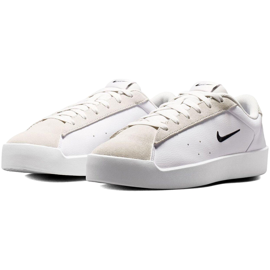 ナイキ 厚地の外套 ヘリテージ MS NIKE W COURT HERITAGE MS 白いこと/黒いこと/ベージュ IM7529-101