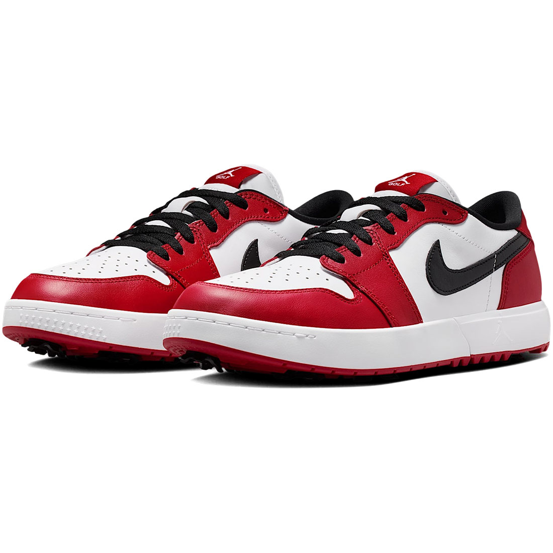 ナイキ 大気圏 ジョーダン 1 置き目 G スパイク NIKE AIR JORDAN 1 LOW G SPIKE バーシティレッド/白いこと/黒いこと IQ3417-600