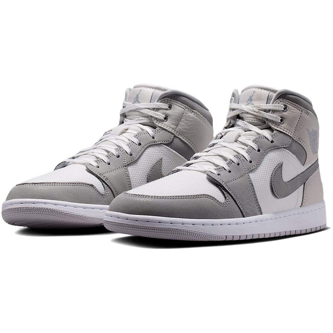 ナイキ エア湖 ジョーダン 1 ミッド SE NIKE AIR JORDAN 1 MID SE 首脳会談白いこと/気違いトム/セイル/ライトスモークグレー IO2050-100