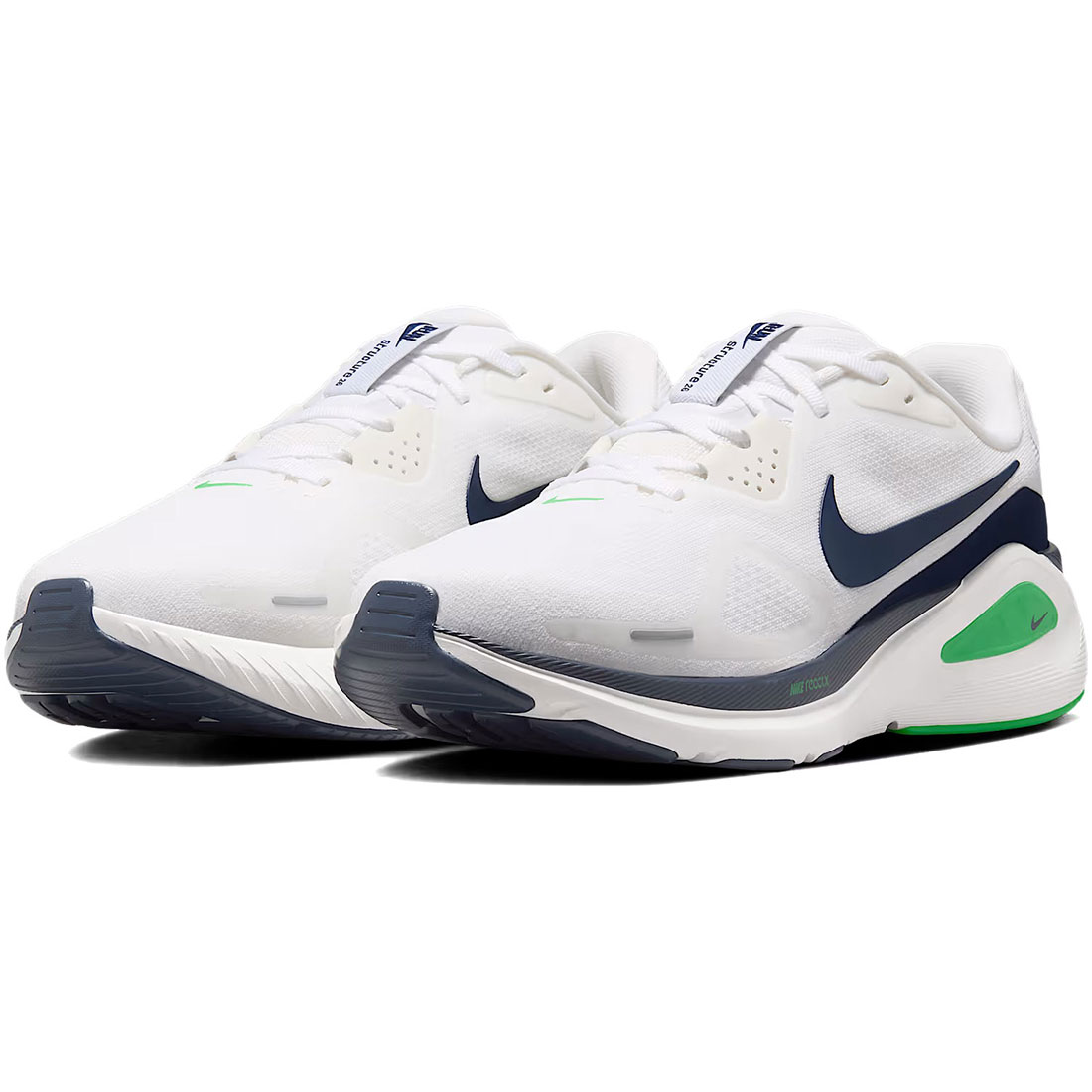ナイキ ストラクチャー 26 NIKE STRUCTURE 26 ホワイト/グリーンスパーク/サミットホワイト/ミッドナイトネイビー HJ1102-108|シューズナッツ