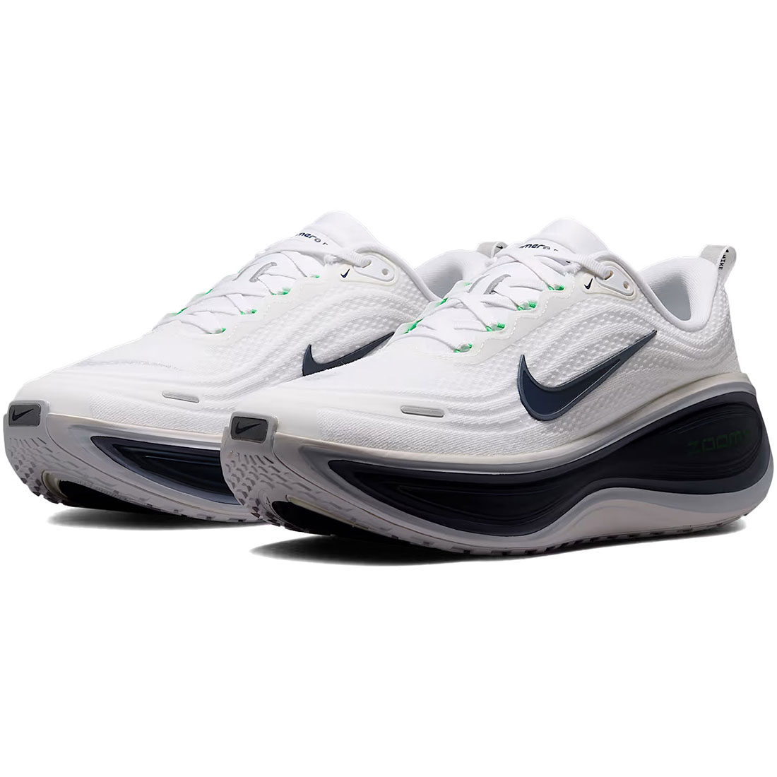 ナイキ ボメロ プラス NIKE VOMERO PLUS ホワイト/グリーンスパーク/ワールドインディゴ/ミッドナイトネイビー HV8150-109|シューズナッツ