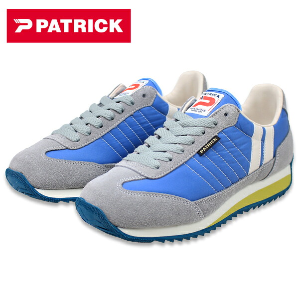パトリック マラソン レディース スニーカー 運動靴 PATRICK MARATHON 942502 SUPERBL 日本製 靴 ランニングシューズ ブルー 【レディース】｜Shoes One