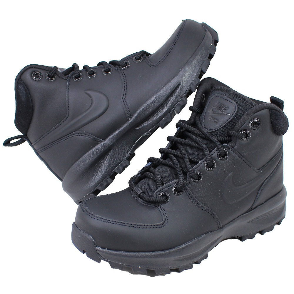 ナイキ NIKE ハイカット スニーカー レディース ブラック ブラウン マノア レザー HF7095 001 700 カジュアル シューズ 【レディース】