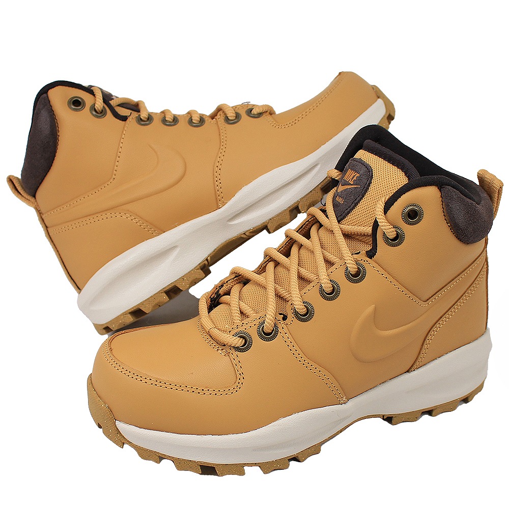 ナイキ NIKE ハイカット スニーカー レディース ブラック ブラウン マノア レザー HF7095 700 001 カジュアル シューズ 【レディース】