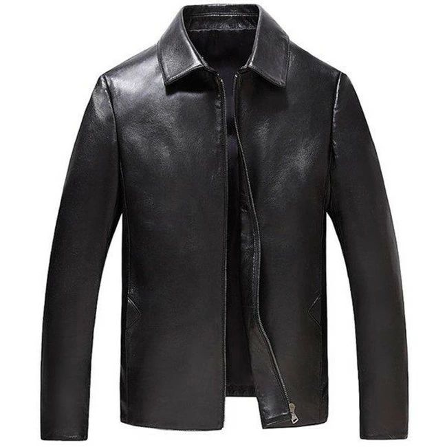 羊革製本革ジャケット 大きいサイズ カッコイイ ライダースジャケット 革ジャン レザーコート ビジネス メンズ 父の日 本革 防風 防寒