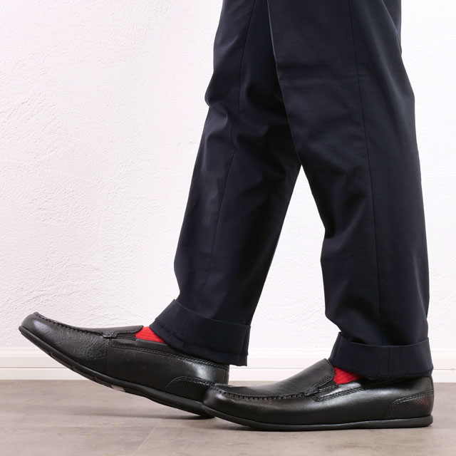 ROCKPORT ロックポート メンズ スリッポン マルコム スリップオン [CJ2275W] Malcom Slip On レザーシューズ カジュアル靴 Black 黒 ブラック系 正規取扱店｜Shoetime アウトフィットストア