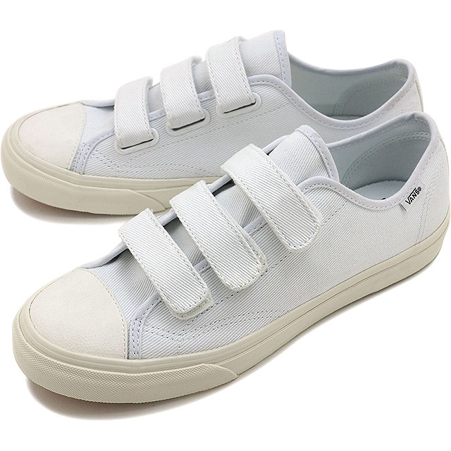 white velcro vans womens