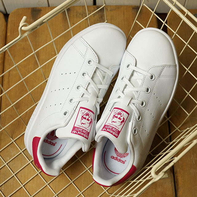 SHOETIME | Rakuten Global Market: Adidas originals Stan Smith ... Adidas originals Stan Smith comfort EL C adidas Originals kids junior STAN SMITH EL C running white / running white / bold pink (BA8377 FW16)