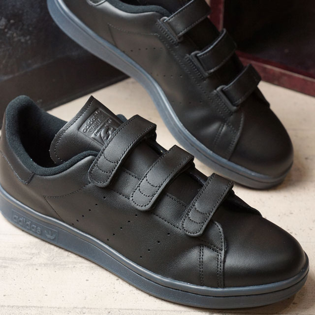 adidas velcro black shoes