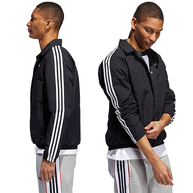 adidas trefoil coach jacket