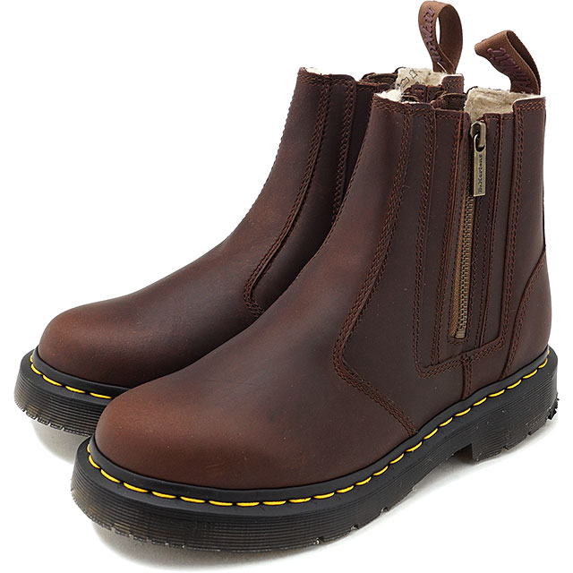 dr martens 2976 with zips brown