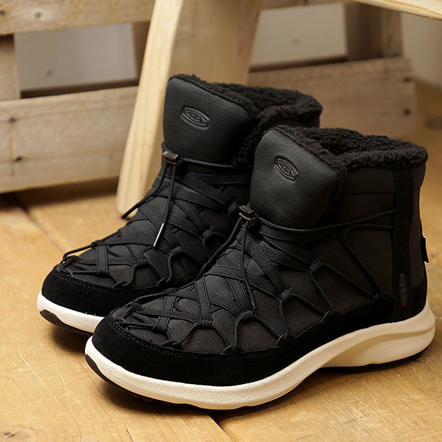 楽天市場 キーン Keen ユニーク スニーク チャッカ ウォータープルーフ W Uneek Snk Chukka Wp Fw レディース 防水 ウィンターブーツ Black Star White ブラック系 Shoetime
