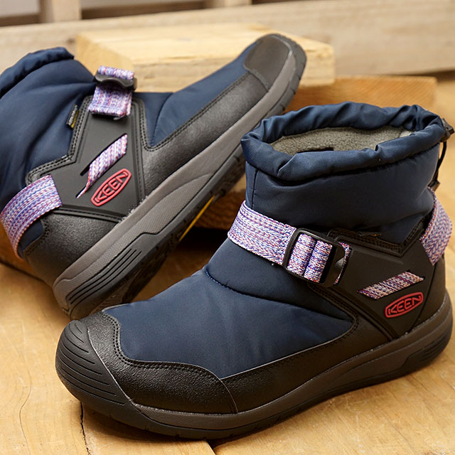 楽天市場 キーン Keen スノーブーツ フッドロメオ ウォータープルーフ M Hoodromeo Wp Fw メンズ 防水 ウィンターブーツ Black Iris Black ネイビー系 Shoetime