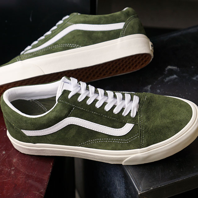 楽天市場 バンズ Vans スニーカー オールドスクール Old Skool Vn0a4u3b2t4 Ho メンズ レディース Pig Suede ピッグスエード Grape Leaf Snow White カーキ系 Shoetime