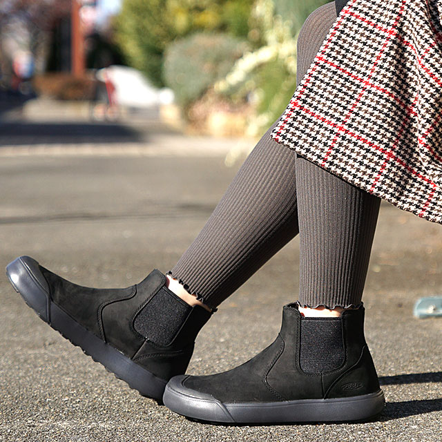 【新品】KEEN ブラック サイドゴアブーツ ウィメンズ ブーツ | エレナ チェルシー | KEEN公式オンラインストア