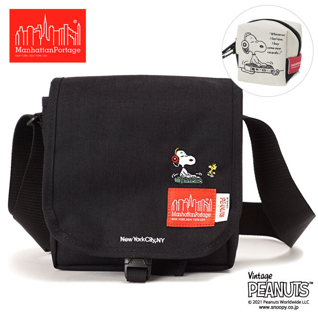 楽天市場 ミニポーチ付き マンハッタンポーテージ Manhattan Portage ピーナッツ スヌーピー ミニ Djバッグ Mini Dj Bag Peanuts 21 Mp1424peanuts21 Fw21 メンズ レディース コラボ 鞄 ショルダーバッグ Black 黒 ブラック系 Shoetime