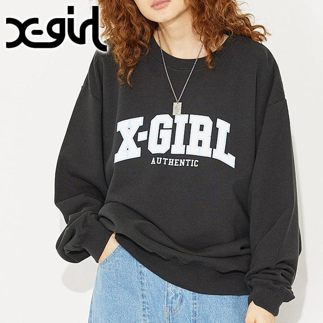 エックスガール X Girl レディース カレッジロゴクルースウェットトップ Fw22 College Logo Crew Sweat Top メンズ Xgirl トップス スウェットシャツ トレーナー Charcoal 大量入荷 エックスガール X Girl レディース カレッジロゴクルースウェットトップ Fw22 College Logo Crew Sweat Top メンズ Xgirl トップス スウェットシャツ トレーナー Charcoal 大量入荷