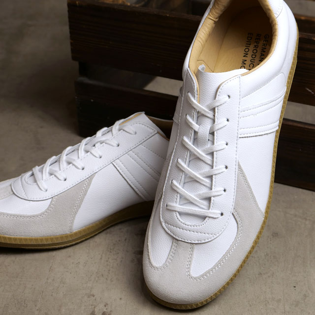 ジャーマントレーナー GERMAN TRAINER ミリタリーシューズ （42500 SS23） GERMAN TRAINER REPRODUCTED EDITION MODEL メンズ・レディース 靴 スニーカー トレーニングシューズ WHITE 白 ホワイト系画像