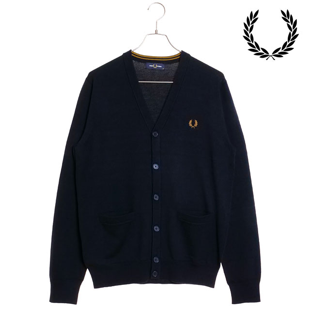 フレッドペリー ニットカーディガンチェック柄 Fred Perry x Raf Simons チェッカー カーディガン | ブルー