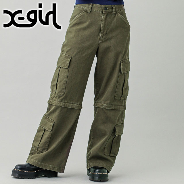 楽天市場】エックスガール X-girl ツーウェイ カーゴパンツ