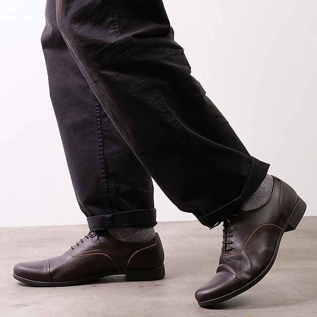返品交換送料無料 トラベルシューズ バイ ショセ TRAVEL SHOES by chausser ストレートチップ レースアップシューズ [TR-001M] Straight tip shoes メンズ 靴 日本製 生活防水 ビブラムソール ダークブラウン DBR 正規取扱店