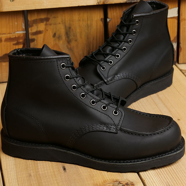 返品交換送料無料 レッドウィング REDWING 6インチ クラシックモック [8074 FW24] 6-INCH CLASSIC メンズ 靴 シューズ Dワイズ ワークブーツ ブラック・ハーネス 正規取扱店