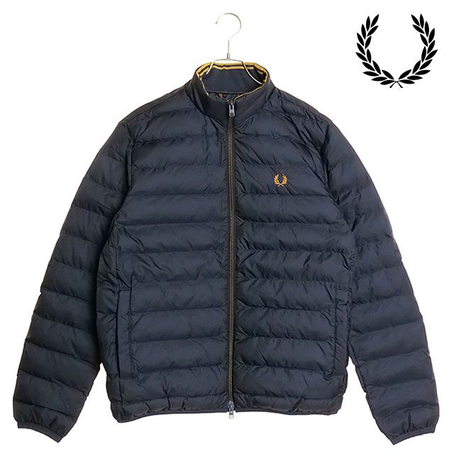 フレッドペリー FRED PERRY インサレーテッドジャケット [J4564-608 FW24] INSULATED JACKET メンズ アウター 中綿ジャケット ブルゾン NAVY