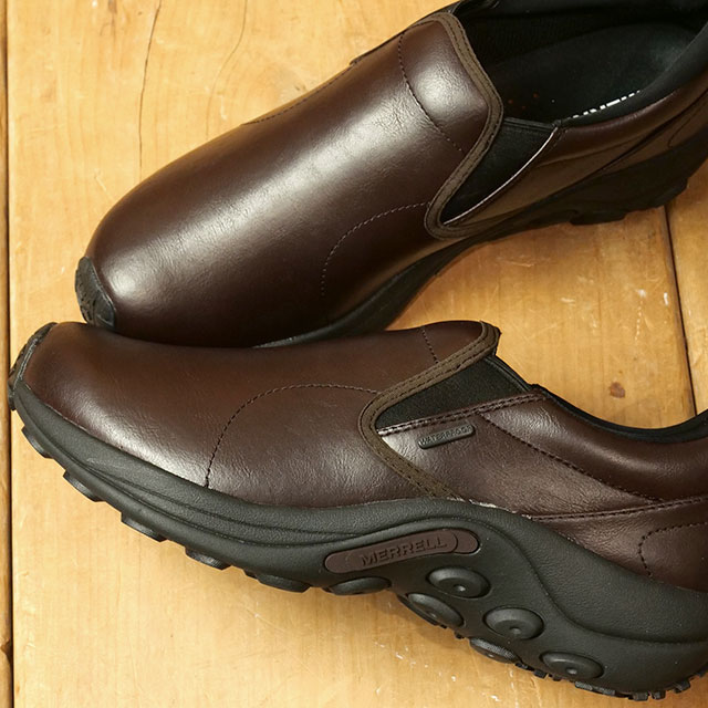 【20%OFF/SALE】【ラスト1足】MERRELL メレル スニーカー ジャングルモック エボ ウォータープルーフ [J5006789 FW24] U JUNGLE MOC EVO WP メンズ レディース ユニセックス 靴 シューズ スリッポン 防水 DARK-BROWN 正規取扱店【ts】【e】｜Shoetime アウトフィットストア