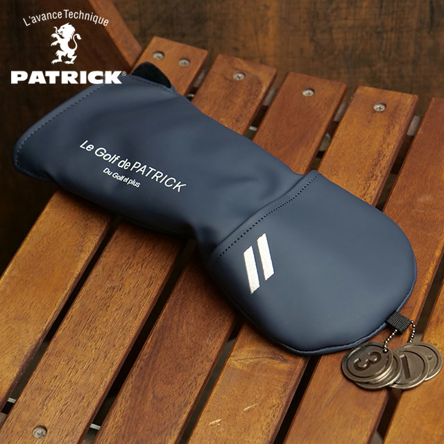 パトリック ゴルフ PATRICK GOLF フェアウェイウッド用ヘッドカバー [241-822 FW24] HEAD COVER FW 200cc対応 番手変換プレート付き NVY