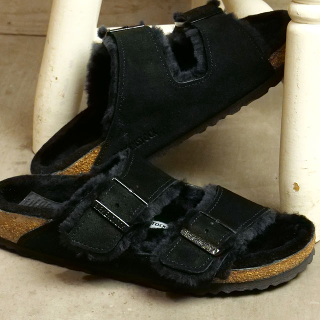 楽天市場】BIRKENSTOCK ARIZONA SHEARLING (NARROW FIT) BLACK